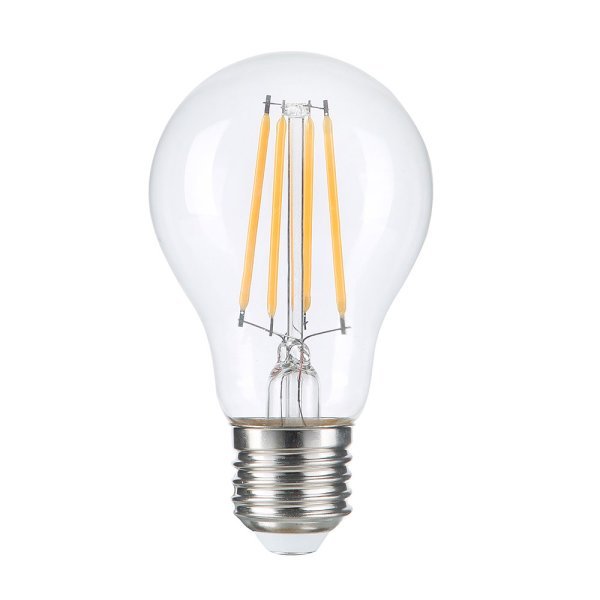 Stmívatelná retro LED žárovka E27 8W 810lm teplá, filament, ekvivalent 54W