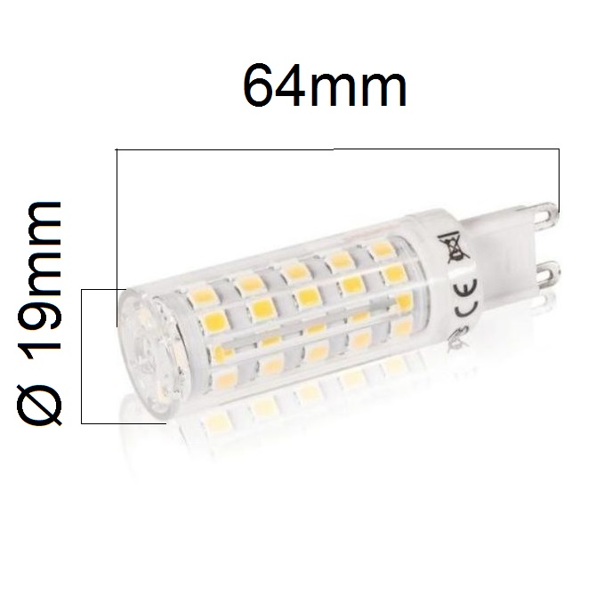 LED žárovka G9 8W 750lm, denní , ekvivalent 60W