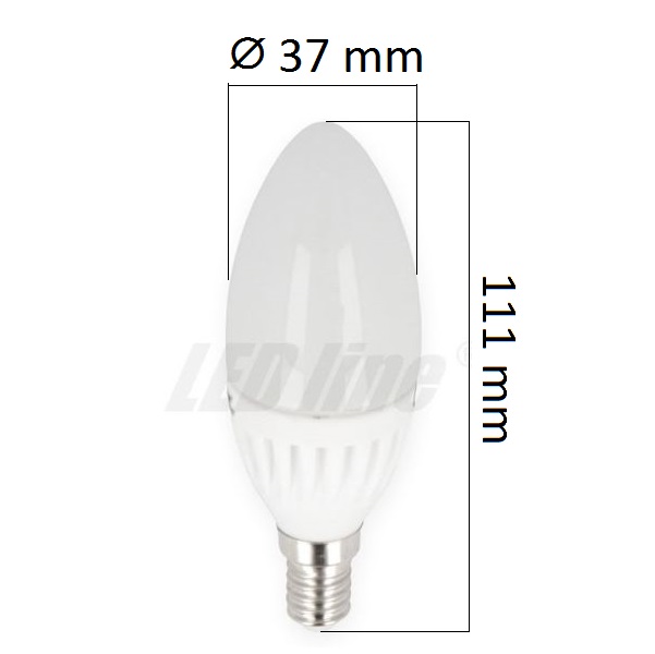 LED žárovka E14 9W 992lm, denní, ekvivalent 70W