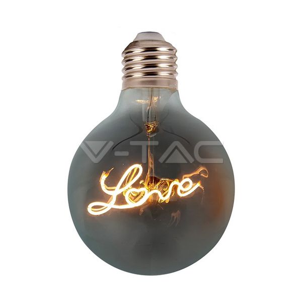 Retro LED žárovka E27 5W 70lm G125 extra teplá, filament, ekvivalent 30W