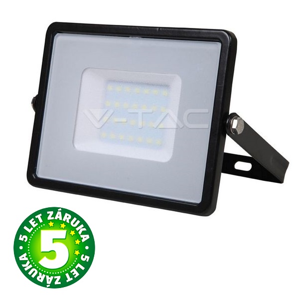 Prémiový ultratenký LED reflektor 30W 2400lm SAMSUNG čipy černý, denní