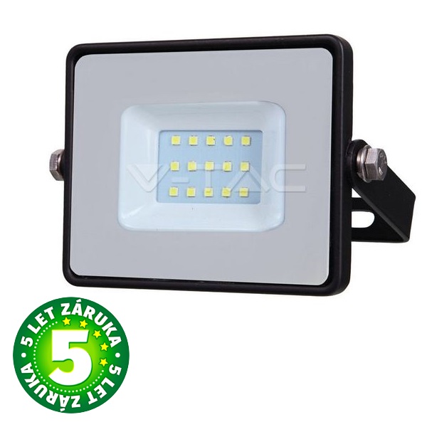 Prémiový ultratenký LED reflektor 10W 800lm SAMSUNG čipy černý teplá
