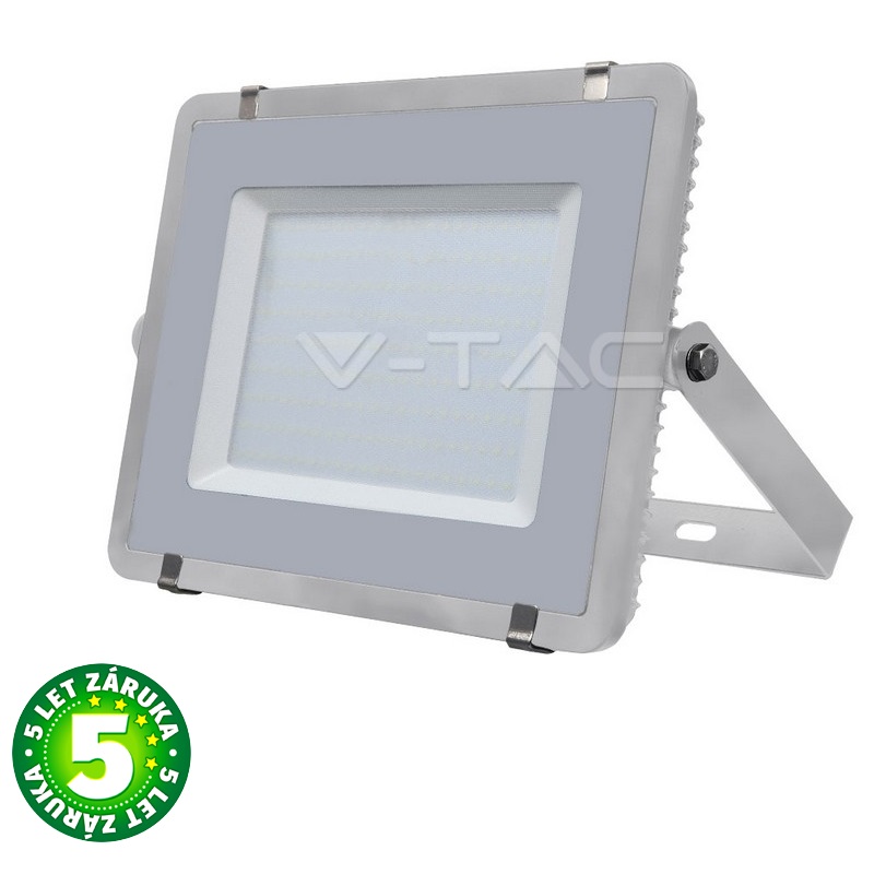 Prémiový ultratenký LED reflektor 200W 16000lm SAMSUNG čipy šedý, denní