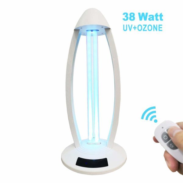 Germicidní sterilizační UVC lampa bílá 38W/60m2 s ovladačem