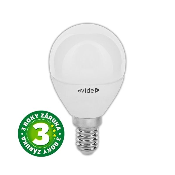 Prémiová LED žárovka E14 6W 550lm G45 EXTRA TEPLÁ, ekv. 44W, 3 roky