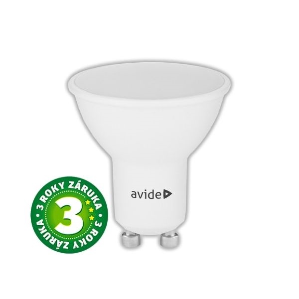 Prémiová LED žárovka GU10 4W 345lm teplá, ekv. 32W, 3 roky