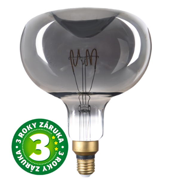 Stmívatelná prémiová retro MAXI LED žárovka E27 6W 150lm, EXTRA TEPLÁ, filament, 3 roky