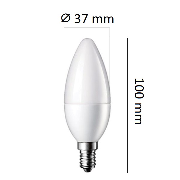 Stmívatelná LED žárovka  E14 6W 480lm, studená, ekvivalent 32W DOPRODEJ