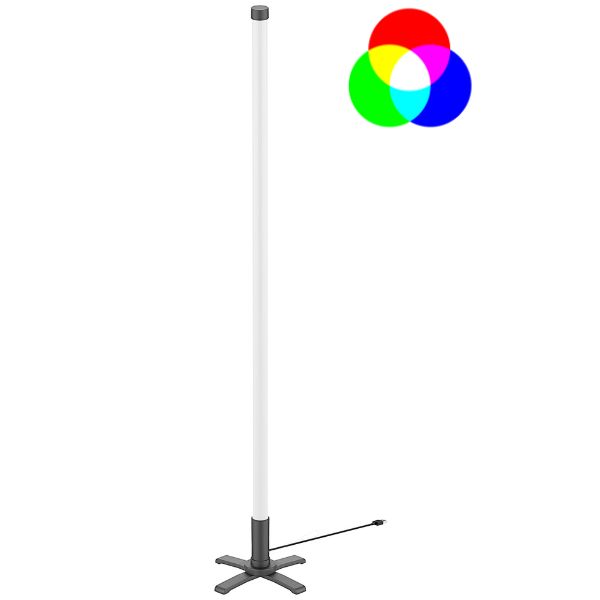 Stmívatelná LED stojací lampa RGB 8W barevná hudba, dálkové ovládání