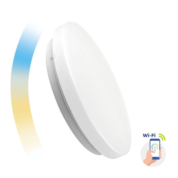 Chytré LED svítidlo 36W 2500-2700lm WIFI teplá, denní, studená (SMART) 