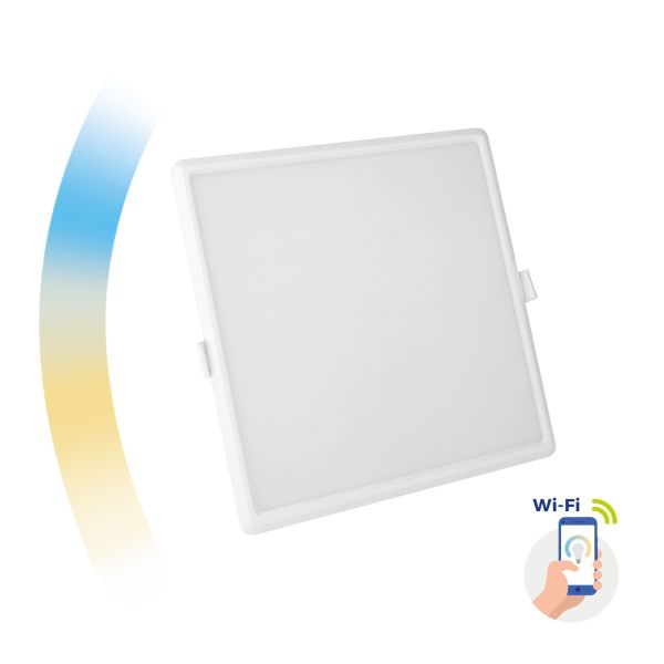 Chytrý LED panel 22W 2000lm WIFI teplá, denní, studená (SMART), čtvercový