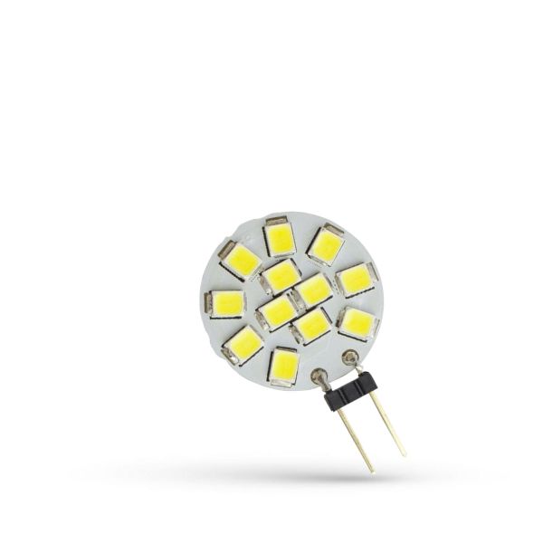 LED žárovka G4 1,2W 160lm 12V, studená, ekvivalent 15W