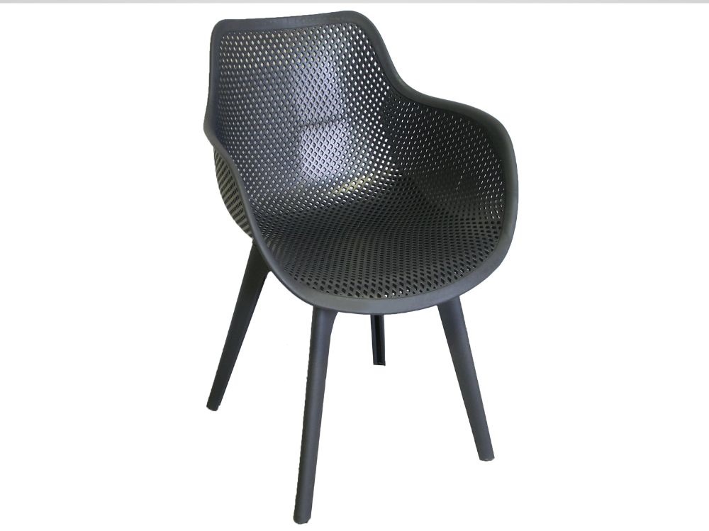 Designové křeslo Jasper, tmavě šedá skořepina