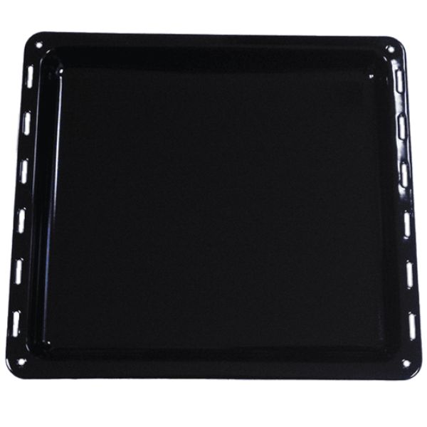 Pečící plech pro elektrické trouby LTC 70l, 48,5 x 43,5 x 4cm, smaltovaný, černý