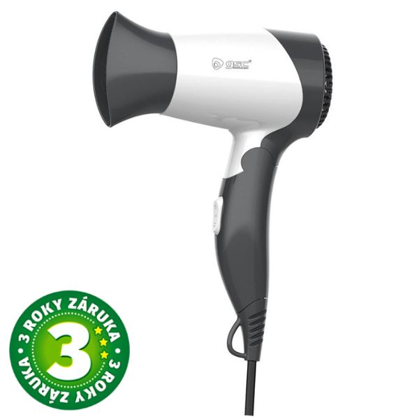 Fén na vlasy Inani, cestovní skládací, 2 rychlosti, 1200W, koncentrátor, 3 roky záruka