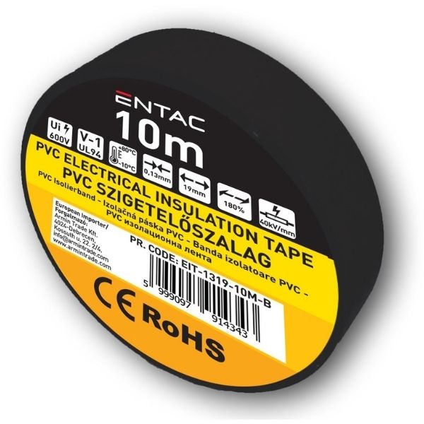 Izolační páska  PVC 19mm / 10m černá
