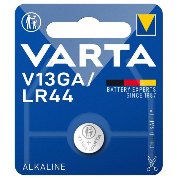 Knoflíková alkalická baterie LR44 V13GA VARTA