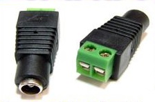 Konektor jednobarevného led pásku k napájecímu zdroji (zelený)