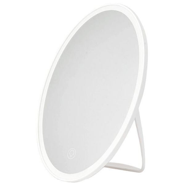 Kosmetické zrcadlo s LED osvětlením 3,5W nabíjecí, plynule stmívatelné 24x17cm – AVIDE