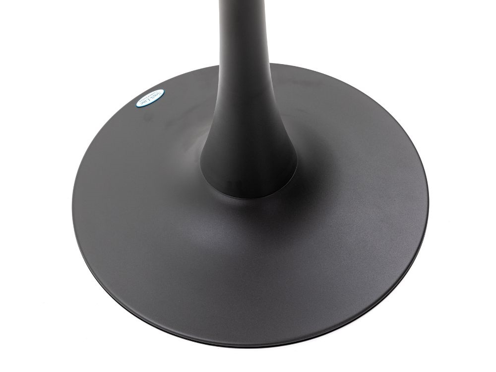 Kulatý zahradní stůl Jamy pro 2 osoby, průměr 70 cm, tmavě šedý