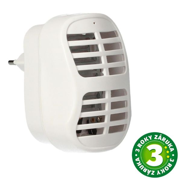 Elektrický lapač hmyzu do zásuvky Bamako, UVA LED, 25 m2, 1W, 3 roky záruka