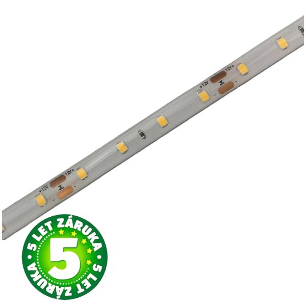 Prémiový LED pásek 64x2835 smd 8W/m, 1160lm/m, voděodolný, denní, délka 5m, 5 let záruka