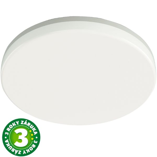 Prémiové led stropní svítidlo Uranus 28cm 18/24W 1800/2400lm, denní, IP54, 3 roky