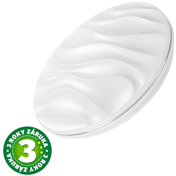 Prémiové led stropní svítidlo Selene 33cm 18W 1500lm teplá, 3 roky