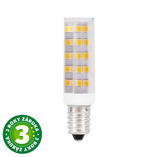 Prémiová LED žárovka E14 4,8W 530lm studená, ekv. 43W, 3 roky záruka