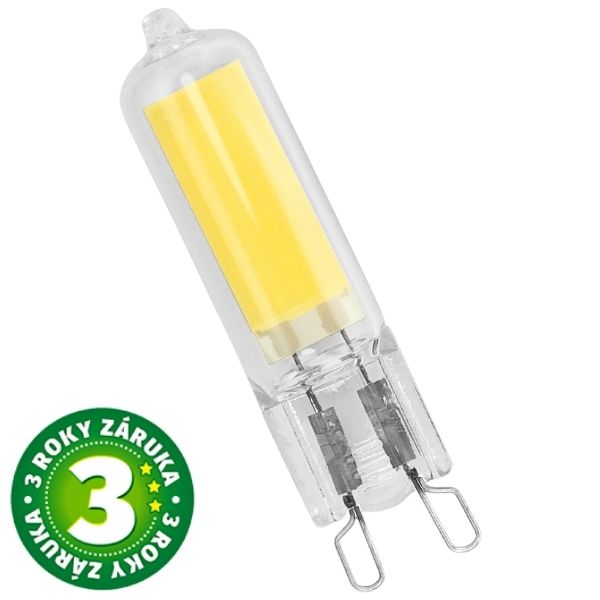 Prémiová LED žárovka G9 2,2W 240lm, denní, ekv. 24W, 3 roky 