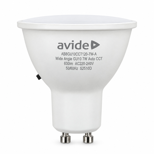 LED žárovka GU10 7W 630lm CCT s přepínačem teploty světla, ekv. 50W