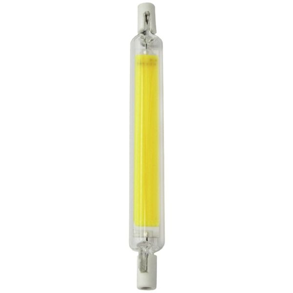 Prémiová LED žárovka R7s 118mm, 7W, 700lm, COB, denní, ekvivalent 54W