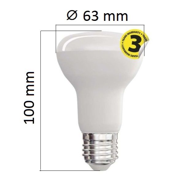 LED žárovka E27 10W 806lm R63, denní, ekvivalent 60W