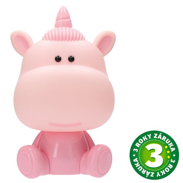 Noční světlo jednorožec 31cm GSC, denní + RGB, nabíjecí, BT reproduktor, 3 roky záruka
