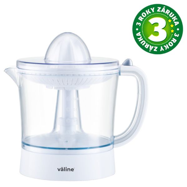 Elektrický odšťavňovač Väline Bekily 40W, 1 l, na citrusy, bílý, 3 roky záruka
