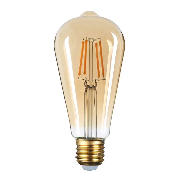 Stmívatelná retro  LED žárovka E27 8W 700lm extra teplá, filament,  ekvivalent 47W