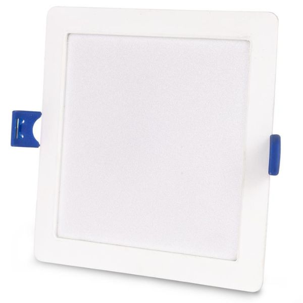 Vestavný LED panel 9W 825lm, denní, čtvercový, 12cm