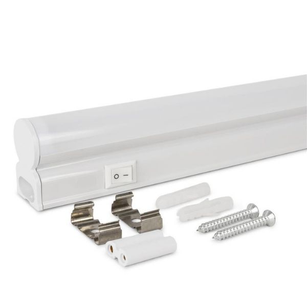 Prémiové LED světlo pod kuchyňskou linku 30cm  6W 600lm teplá s vypínačem, do zásuvky