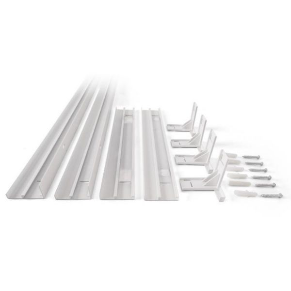 Bílý rámeček pro přisazení podhledových led panelů 595x595mm ke stropu – AVIDE