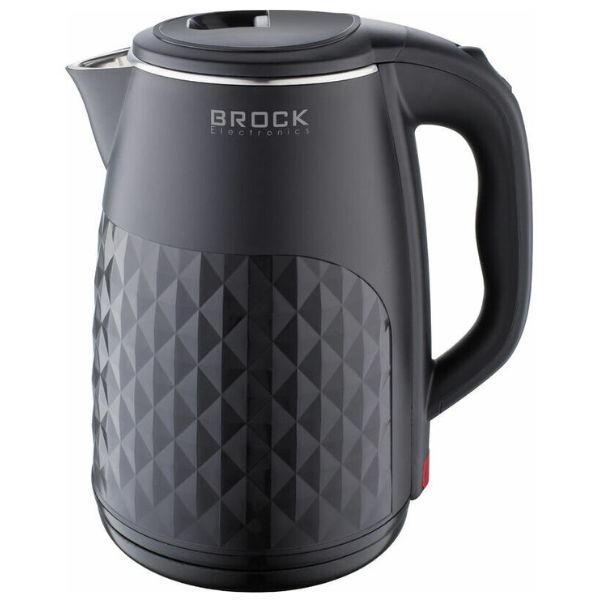 Rychlovarná konvice 1,8l, Brock, plast a nerez, 1500W, černá