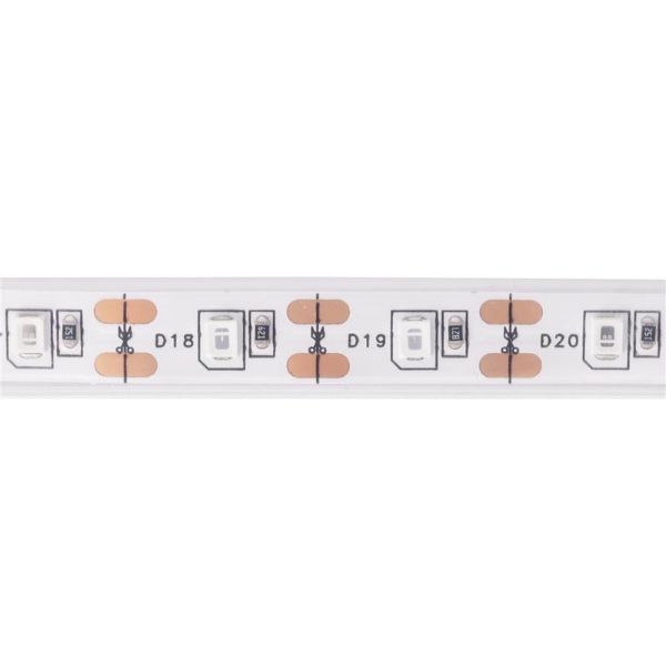 Set: Barevný LED pásek 5m, stmívatelný s dálkovým ovládáním a solárním panelem IP65