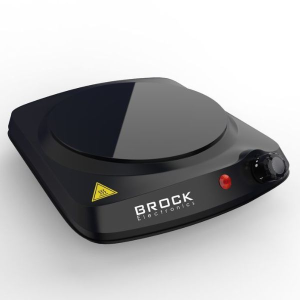 Elektrický sklokeramický vařič Brock, 1 plotýnka 18cm, 1200W, černý