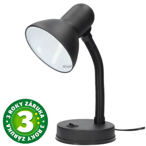 Stolní lampa se závitem E27 max 40W, černá, Bell, 3 roky záruka