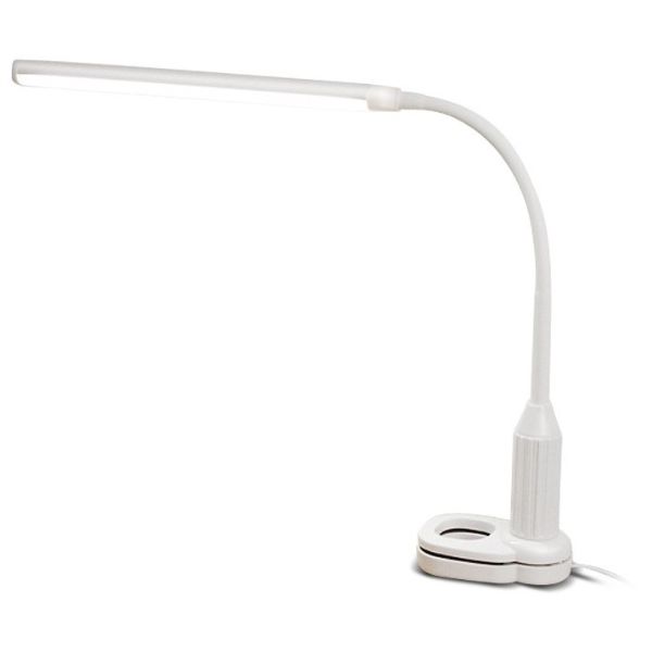 Stmívatelná LED stolní lampa se šroubovacím úchytem, 5W, 300lm denní světlo, bílá