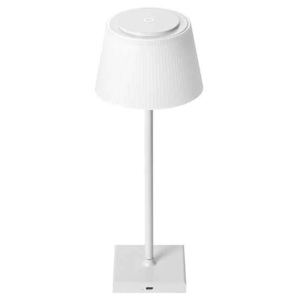 Nabíjecí LED stolní lampa 4W 270lm CCT (teplé, denní a studené světlo), USB, bílá