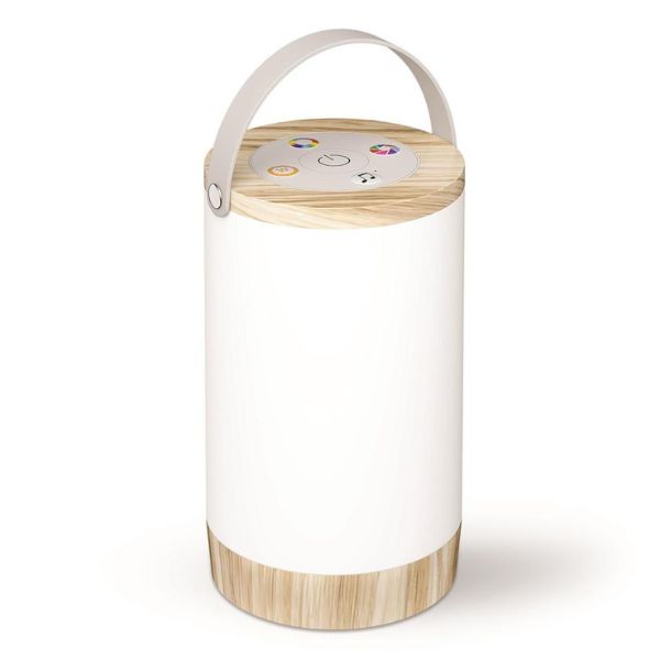 Nabíjecí stmívatelná barevná LED stolní lampa 1,8W 120lm RGB+W s barevnou hudbou