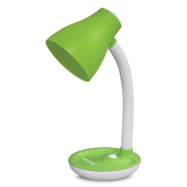 Moderní stolní lampa na 1 žárovku E27, zelenobílá