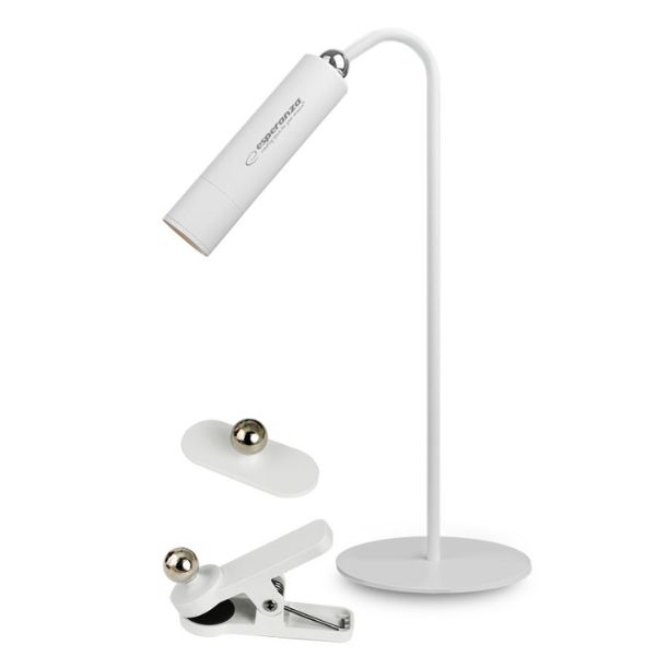 Unikátní stmívatelná nabíjecí LED stolní lampa 5v1, 3W, magnetická, denní světlo, bílá