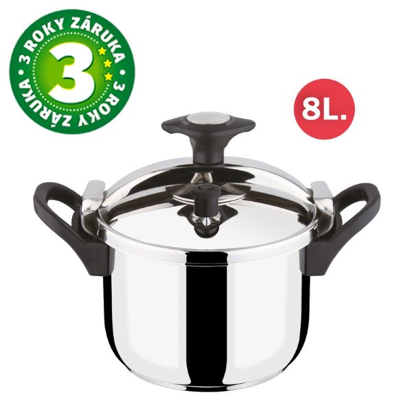 Tlakový hrnec Olla express 8l, pro všechny sporáky včetně indukce, nerez, 3 roky záruka