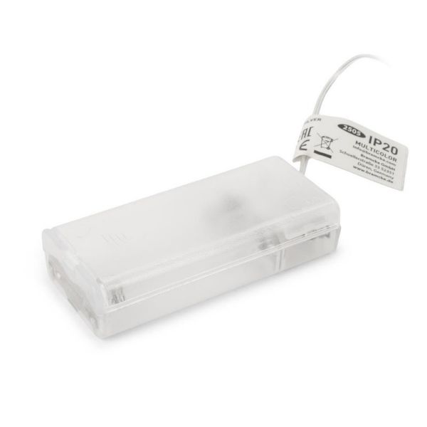 Nano LED vánoční řetěz 1m, vnitřní, barevné světlo, 20 LED, na baterie AA